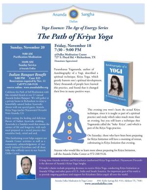 The Path of Kriya Yoga