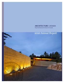 2010 RAIC Annual Report