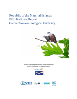 Marshall Islands Fifth National Report Convention on Biological Diversity