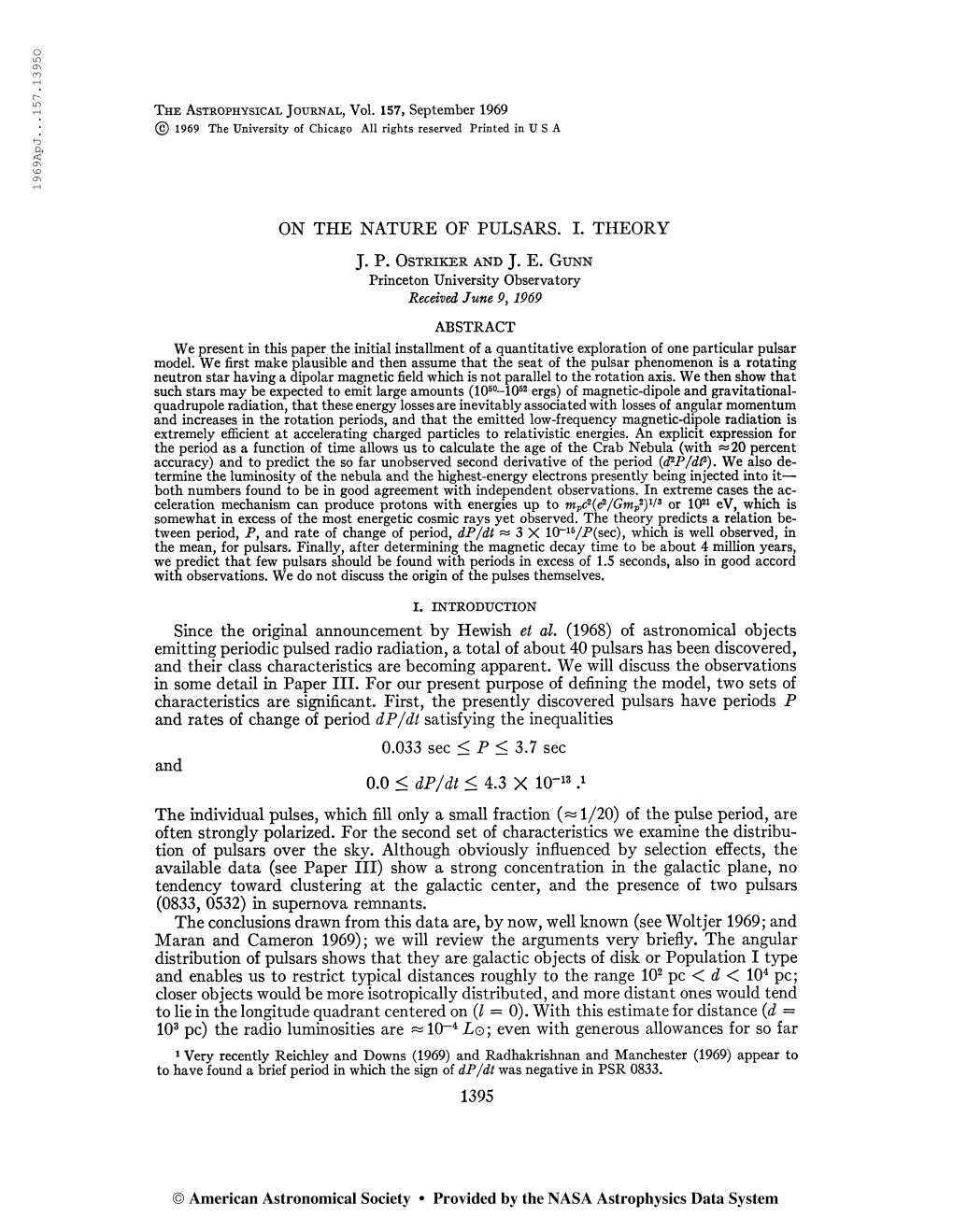 19 6 9Apj. . .157.13950 the Astrophysical Journal, Vol. 157