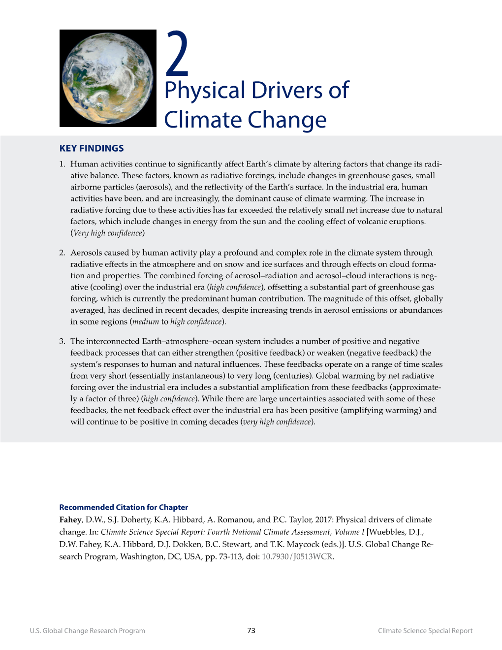 Physical Drivers of Climate Change