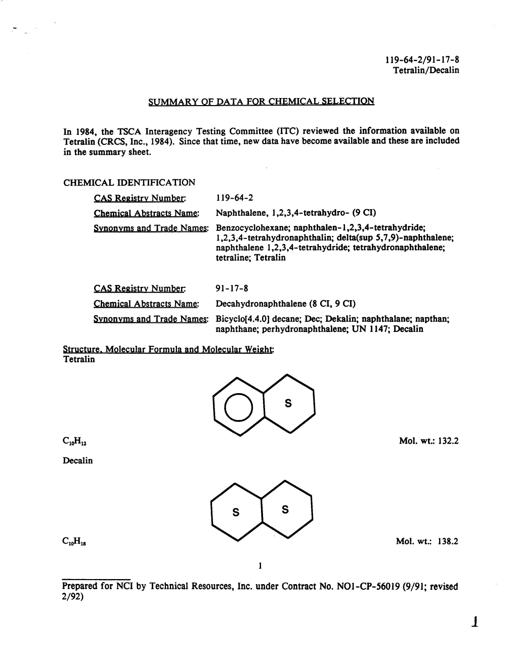 Tetralin/Decalin