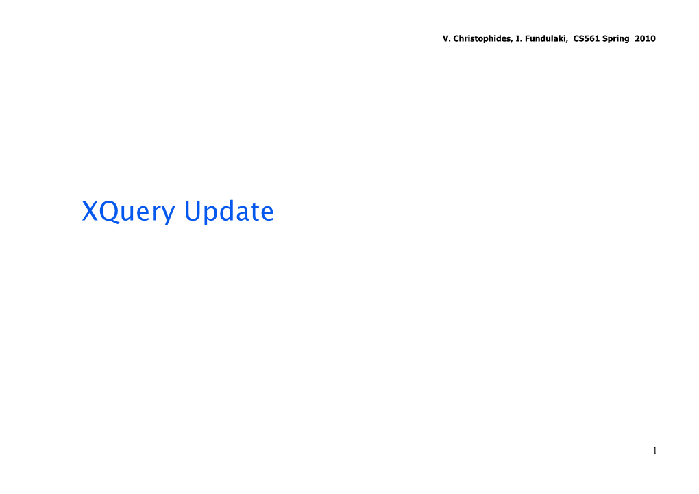 Xquery Update