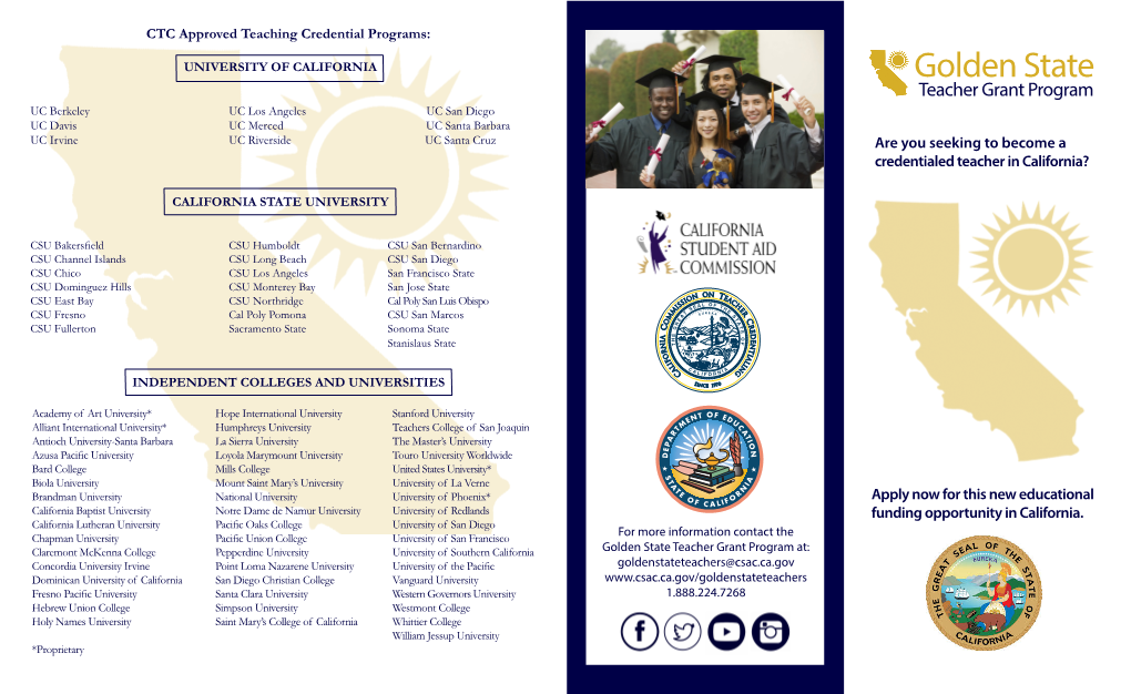 Golden State Teachers Brochure