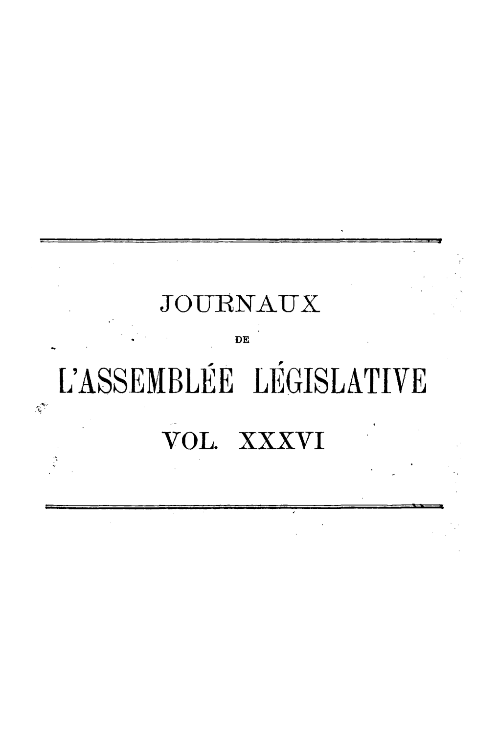 L'assemblée Législative