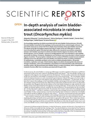 Associated Microbiota in Rainbow Trout (Oncorhynchus Mykiss)
