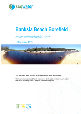 Bribie Island Borefield - Annual Compliance Report 2018-2019