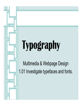 1.01 Typography