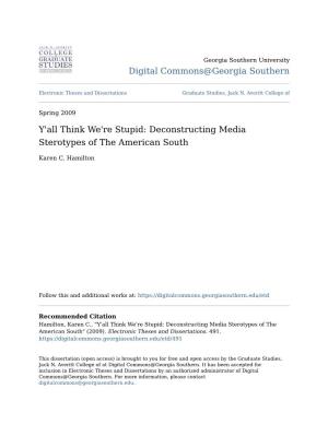 Deconstructing Media Sterotypes of the American South