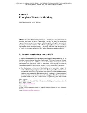 Chapter 2 Principles of Geometric Modeling