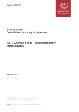 A470 Caersws Bridge – Pedestrian Safety Improvements