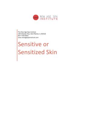 Sensitive Or Sensitized Skin