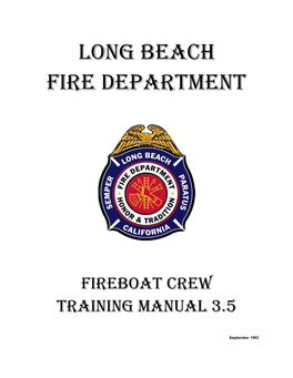 Fireboat Crew Training Manual 3.5