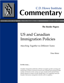 US and Canadian Immigration Policies