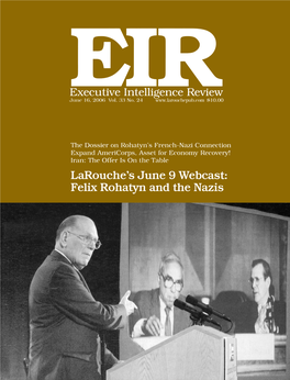 Executive Intelligence Review, Volume 33, Number 24, June 16
