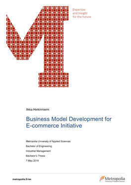 Business Model Development for E-Commerce Initiative