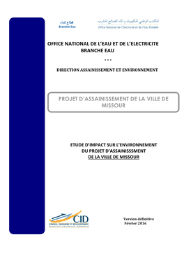 Office National De L'eau Et De L'electricite Branche Eau