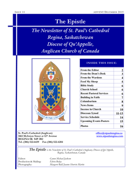 The Epistle the Newsletter of St