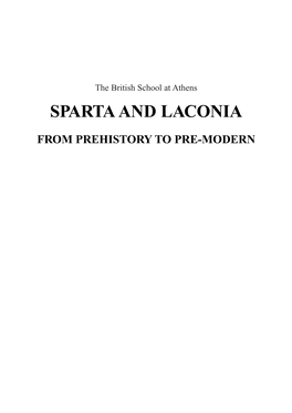 Sparta and Laconia