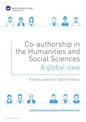 Co-Authorship in the Humanities and Social Sciences
