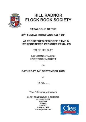Hill Radnor Flock Book Society