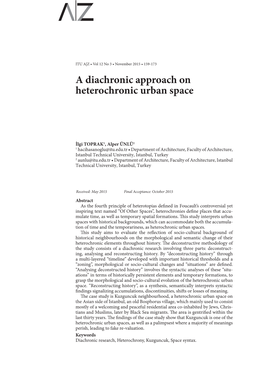 A Diachronic Approach on Heterochronic Urban Space