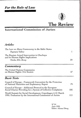 The Review of the International Well As the Closely Related Citizenship Commuuum of Jurists More Than a Year Laws, Laws on Immigration, and Laws Ago