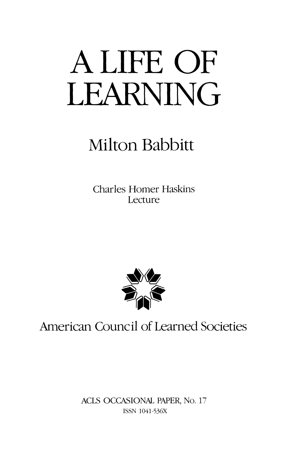 Milton Babbitt