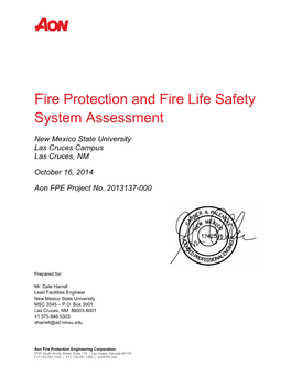 AON Fire Protection and Life Safety System Assessments