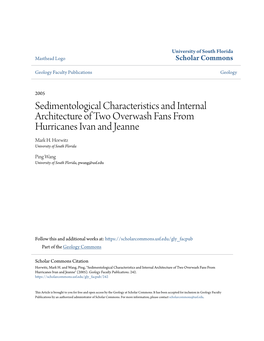 Sedimentological Characteristics and Internal Architecture of Two Overwash Fans from Hurricanes Ivan and Jeanne Mark H
