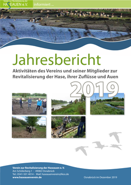 Jahresbericht Haseauenverein 2019