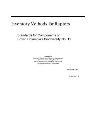 Inventory Methods for Raptors