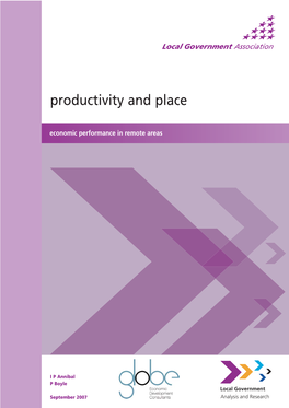 Productivity and Place