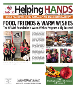 The HANDS Foundation's Warm Wishes Program a Big Success!