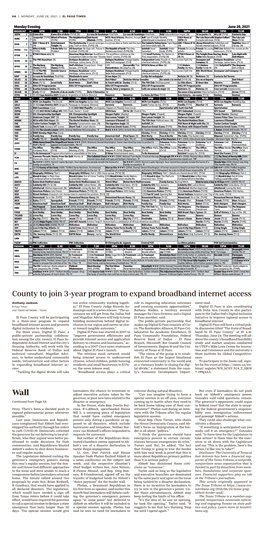 Wall County to Join 3-Year Program to Expand Broadband Internet Access