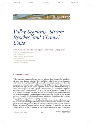 Valley Segments, Stream Reaches, and Channel Units