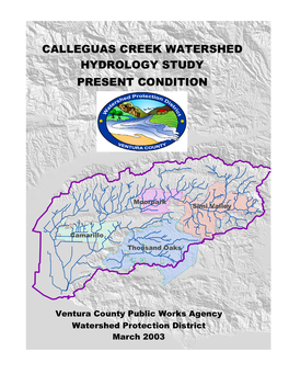 Calleguas Creek Watershed Hydrology Study Present Condition