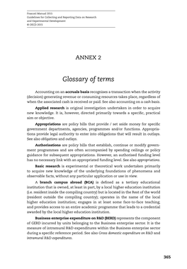 Glossary of Terms