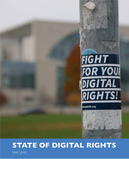 STATE of DIGITAL RIGHTS MAY 2018 Image: CC Licensed Matt Britt/The Opte Project