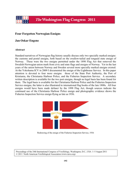 Four Forgotten Norwegian Ensigns Jan Oskar Engene