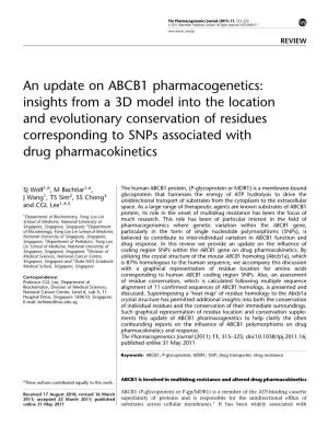 An Update on ABCB1 Pharmacogenetics
