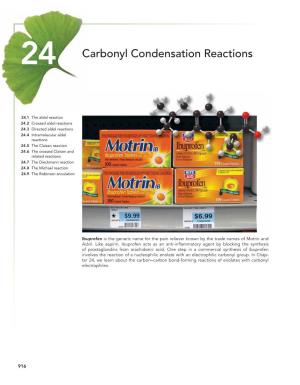 Carbonyl Condensation Reactions