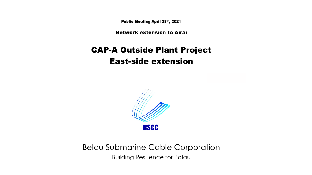 CAP-A Outside Plant Project East-Side Extension (PDF)