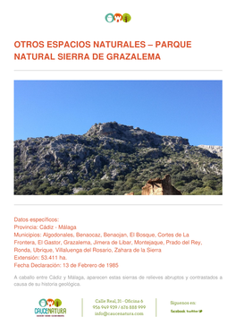 Parque Natural Sierra De Grazalema