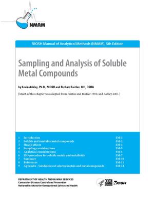 Sampling and Analysis of Soluble Metal Compounds