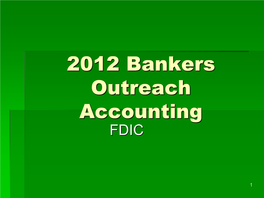 Accounting FDIC