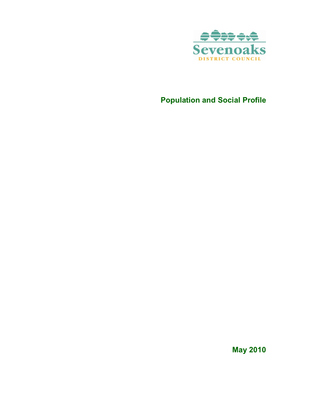 Population and Social Profile May 2010