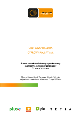 Grupa Kapitałowa Cyfrowy Polsat S.A