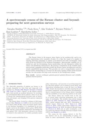 A Spectroscopic Census of the Fornax Cluster and Beyond: Preparing For