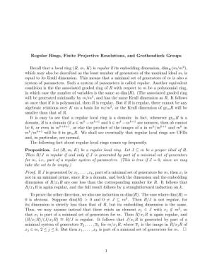 Regular Rings, Finite Projective Resolutions, and Grothendieck Groups
